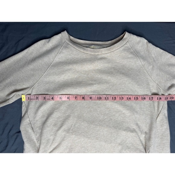 Michael Kors Womens Oatmeal Heather Lace Up Side Grommet Sweatshirt Small Beige - Picture 9 of 16